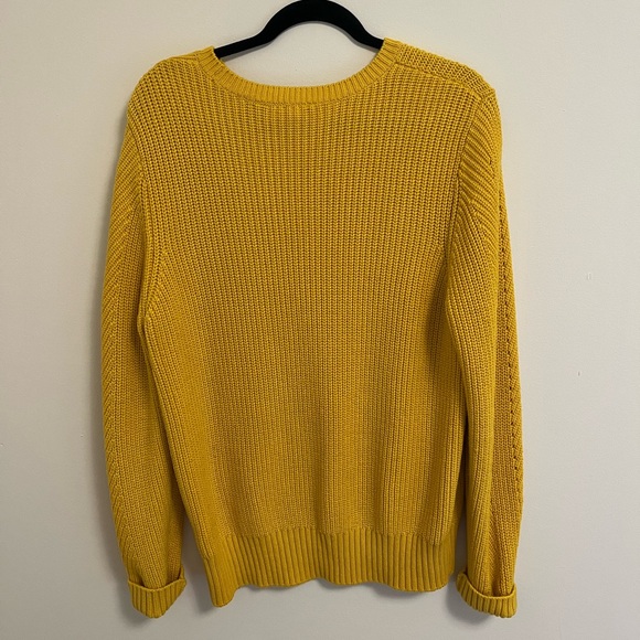 Ted Baker Hendrik Knit Crewneck Sweater in Yellow, Size 4 (Large) - Picture 13 of 16